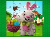 Easter Bunny Eggs Jigsaw Puzzle Game