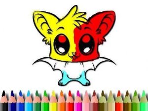 Autumn Bat Coloring Fun