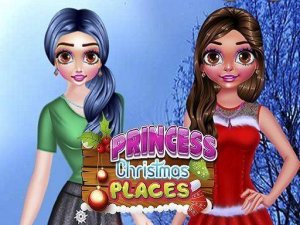 Princess Christmas Places: Dress Up & Decoration Game