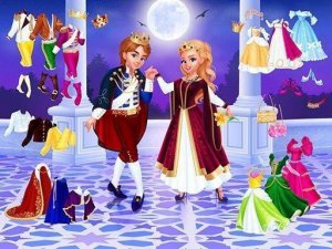 Cinderella & Prince Charming Wedding Dress Up Game