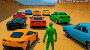 Mega Lamba Ramp Stunt Car Racing Game